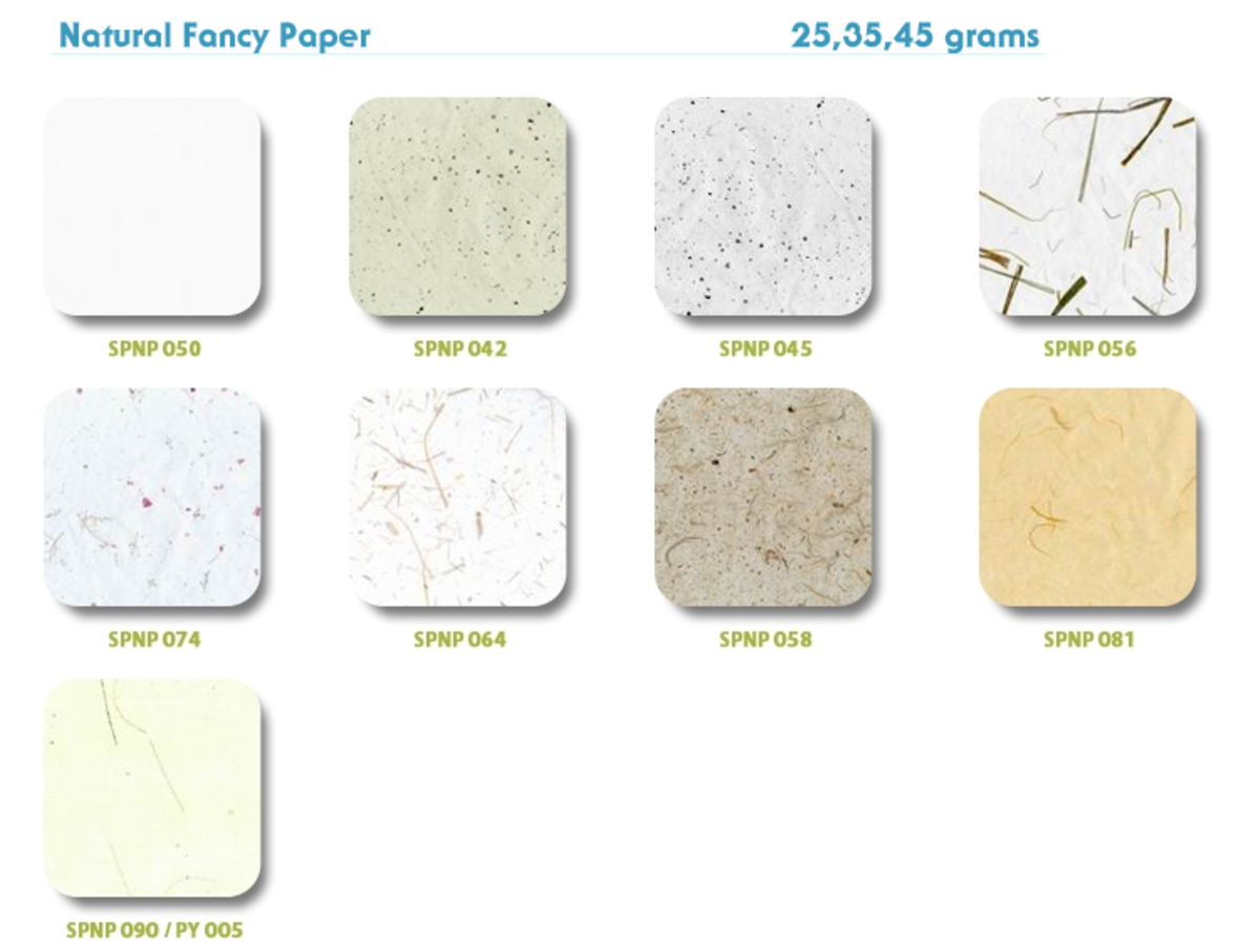 Sample Mulberry Paper by machine