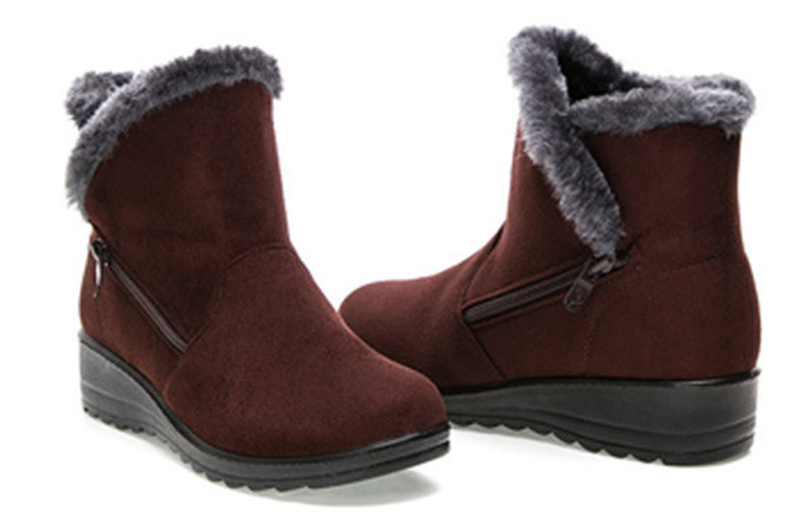 Winter Zipper Wedge Heel Keep Warm A