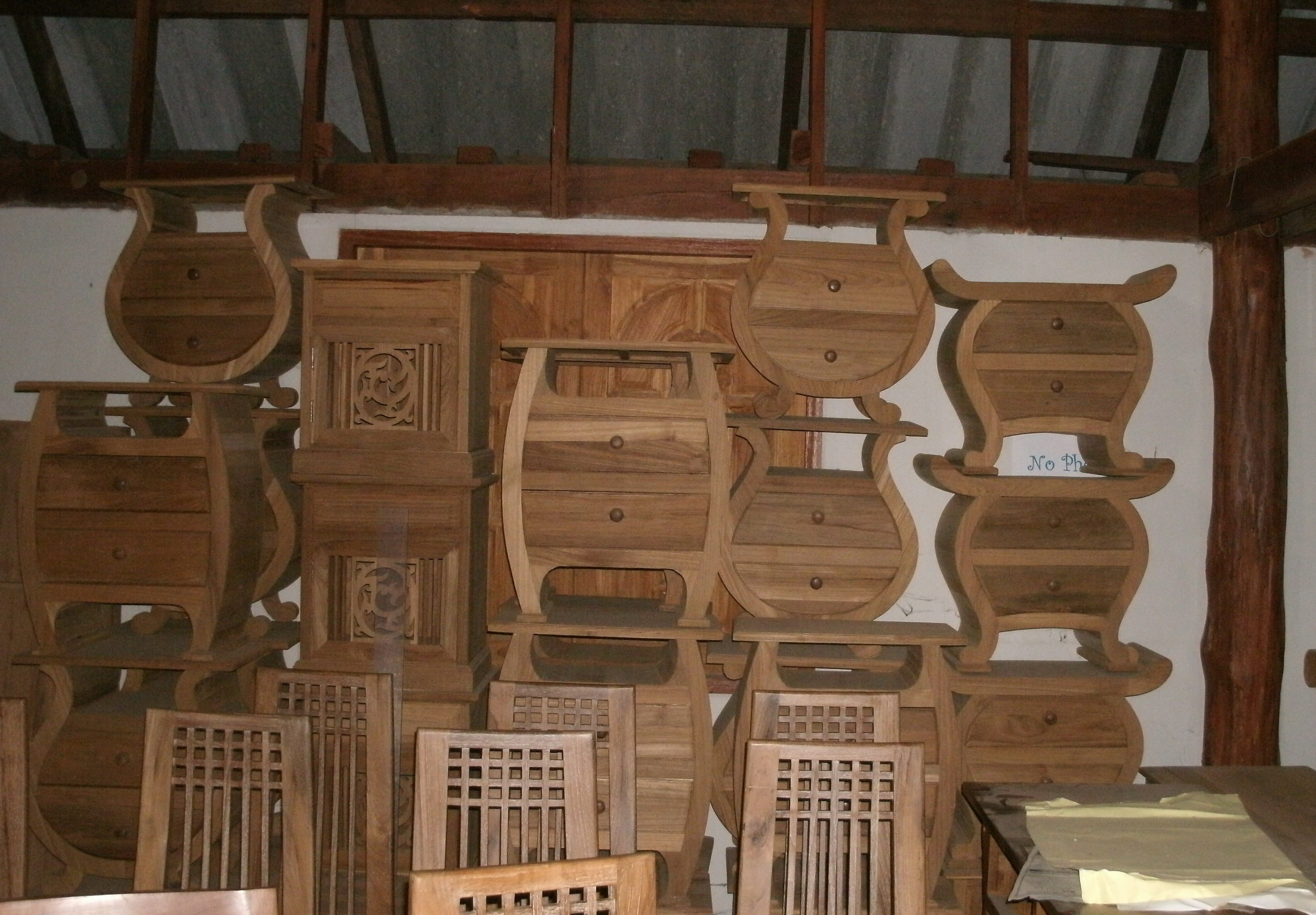 Wood Cabinet/Bed Side