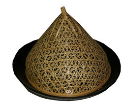 Bamboo basket lamp