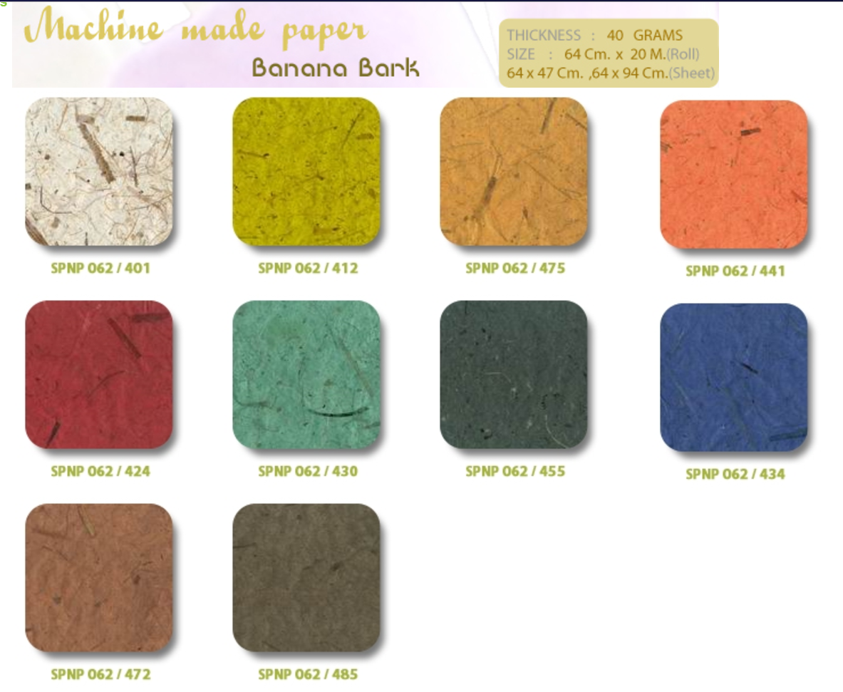 Sample Mulberry Paper by machine
