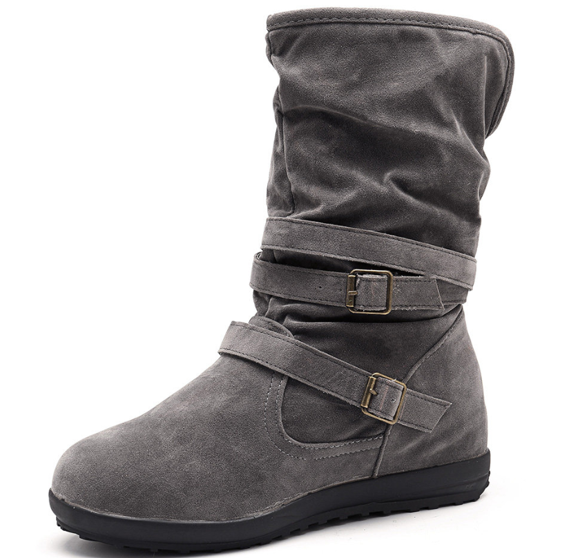 Large Size Women Warm Lined Solid Co