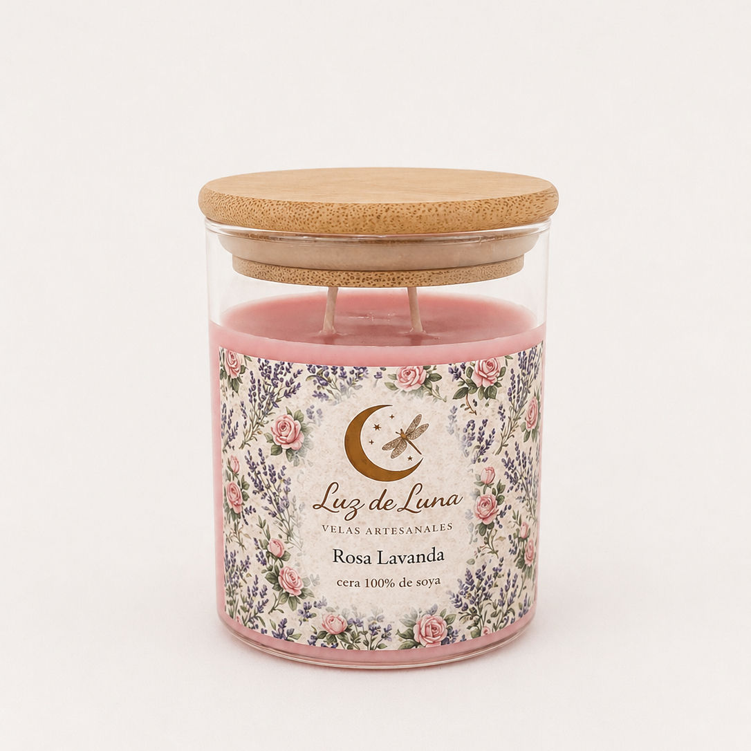 Vela Rosa Lavanda