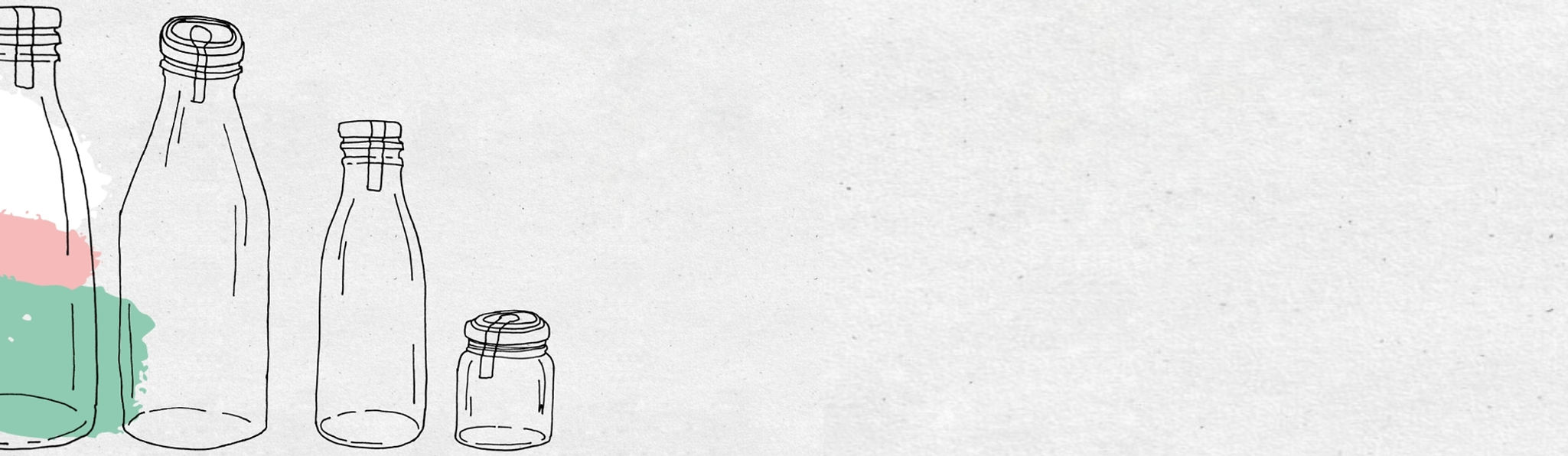 dessin de bouteilles en verre