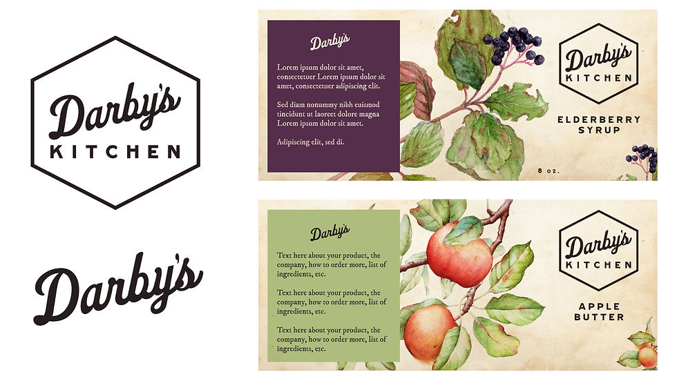 Product label and logo design