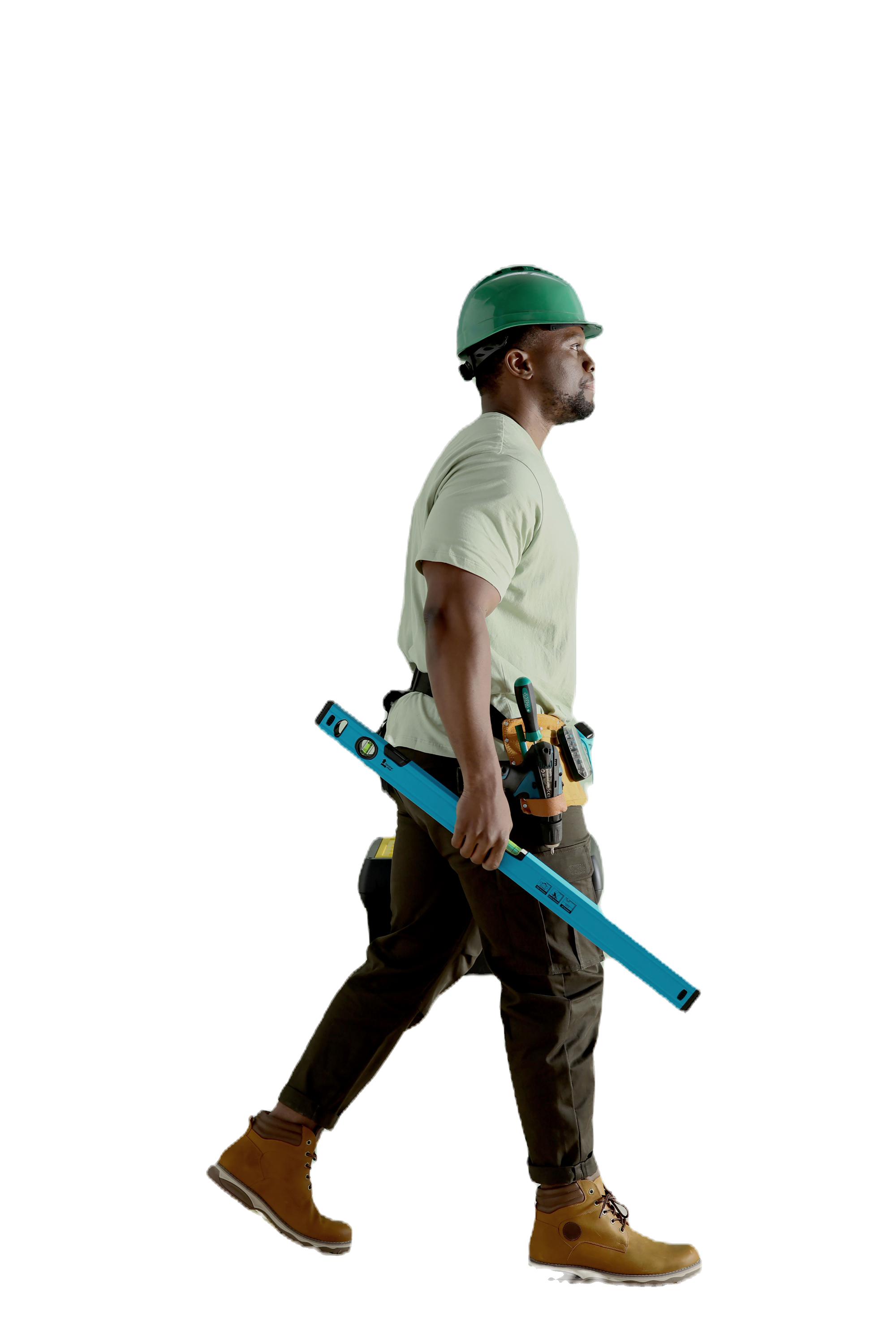 Construction Worker Walking