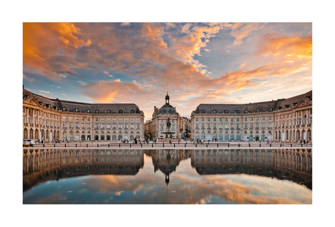 Place de la Bourse in Bordeaux, France