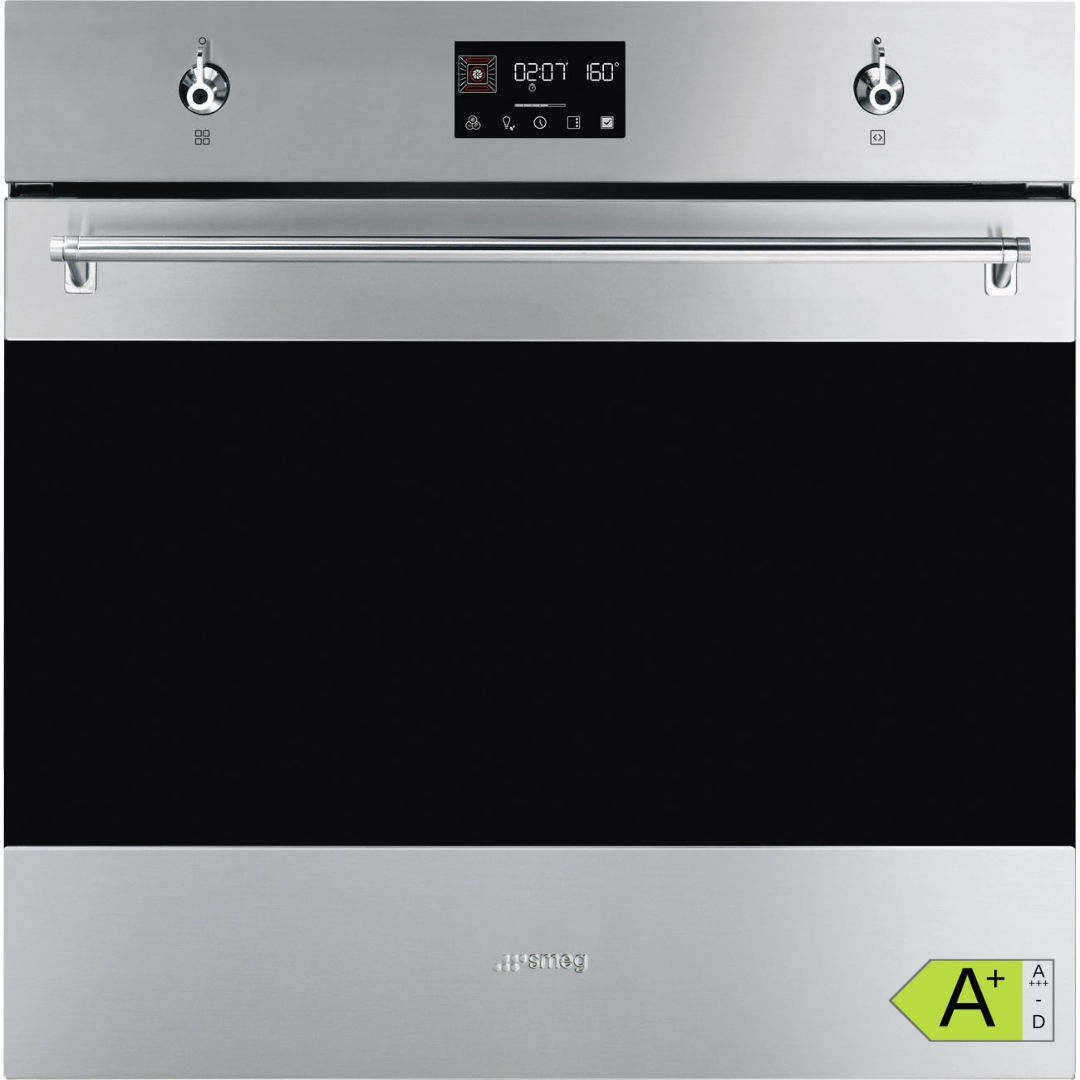 Smeg SO6302TX Einbaubackofen Edelstahl mit schwarzem Glas