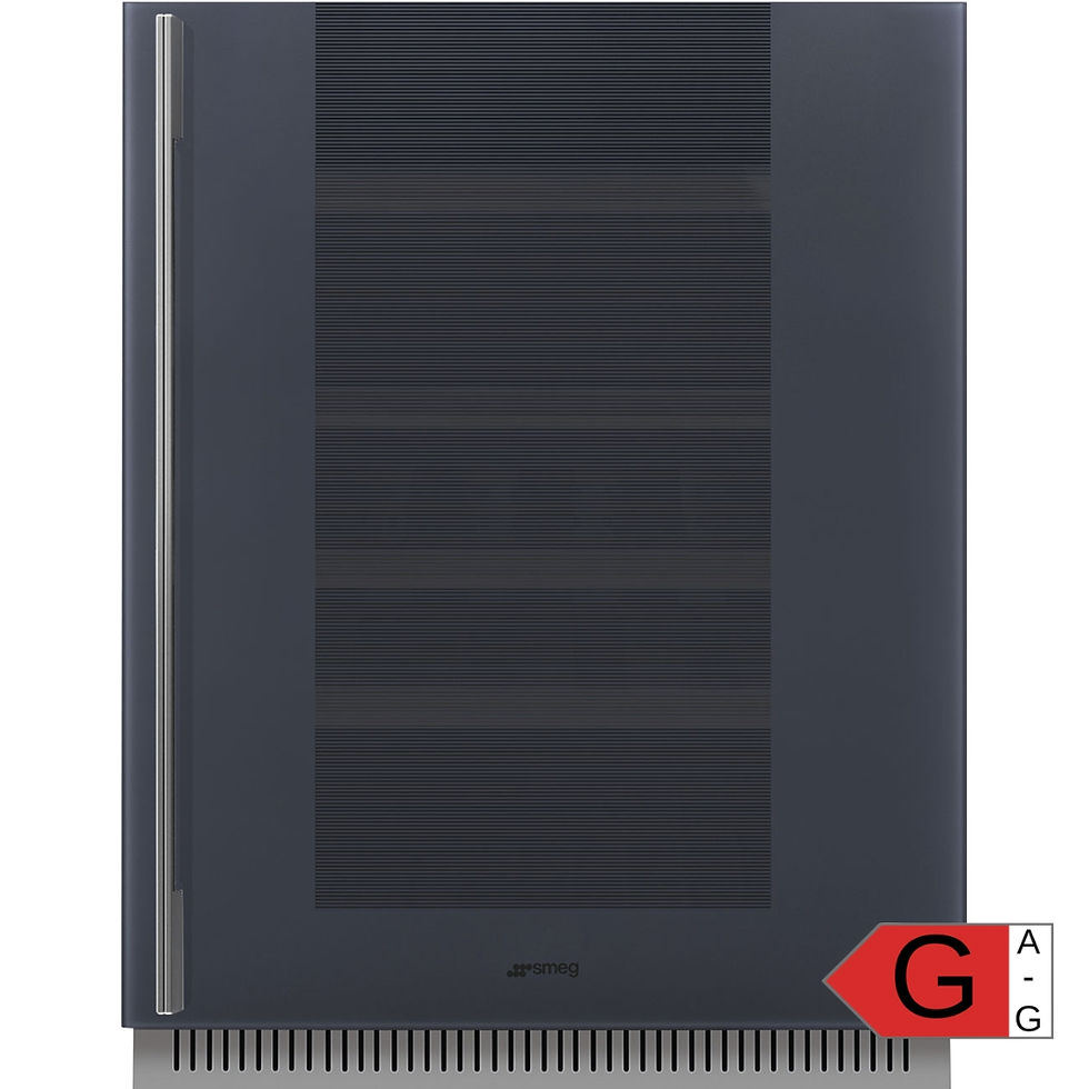 SMEG CVI138RG Weinlagerschrank dunkele Glastür. Energielabel G