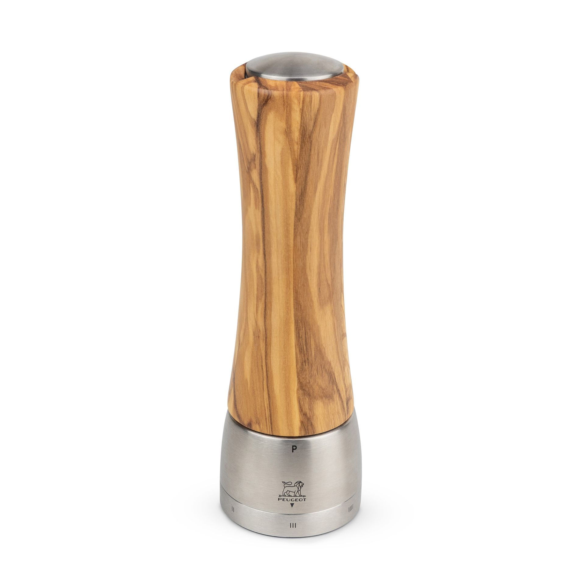 Pfeffermühle von Peugeot, unten Metall oben Holz.