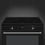 Miniaturbild: Schwarzer SMEG CX91IMBL Standherd mit Induktionskochfeld, zwei Drehreglern, digitaler Uhr und Edelstahlgriff am Backofentürfe