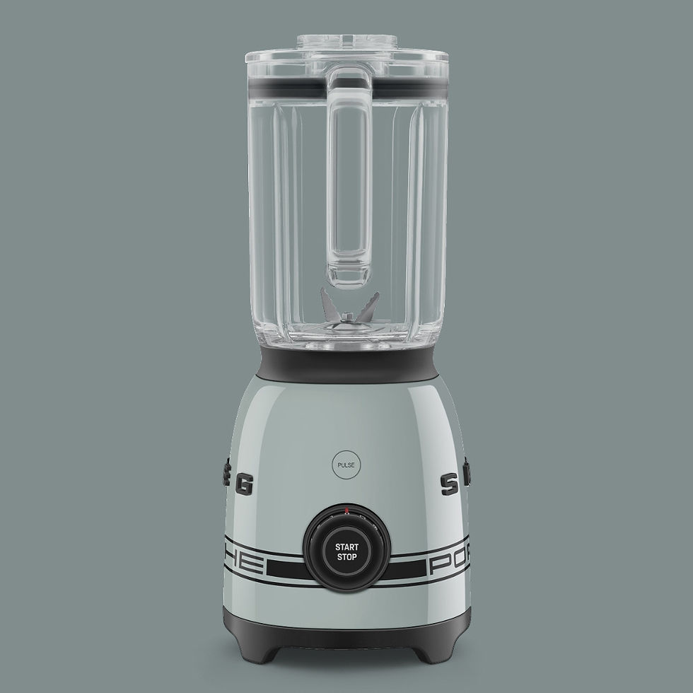Miniaturbild: Smeg Standmixer BLF03PSGEU in pastellblau mit transparentem Behälter, schwarzem Drehregler mit Beschriftung 'START STOP' und