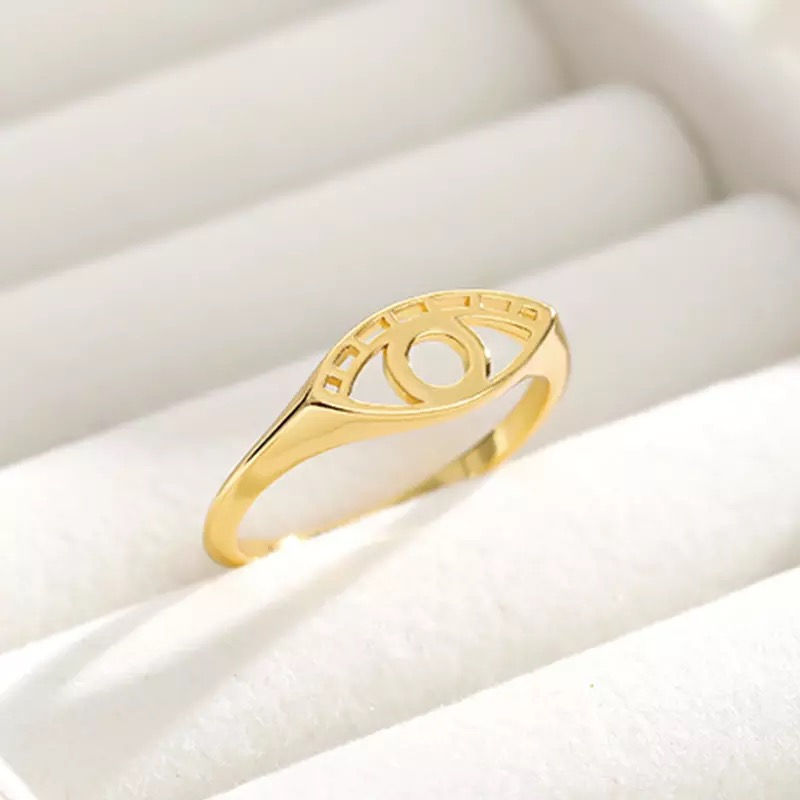 Thumbnail: DELICATE EVIL EYE RING