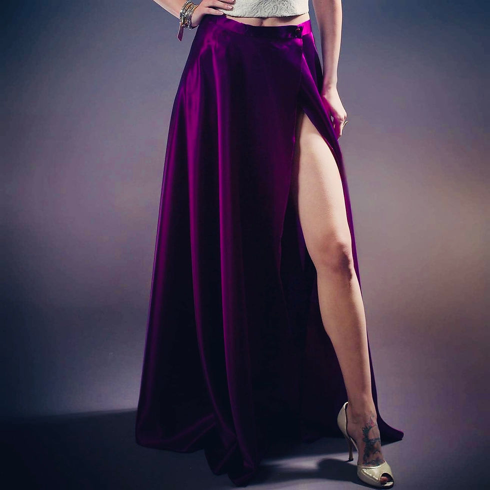 Thumbnail: MAXI SATIN SKIRT 