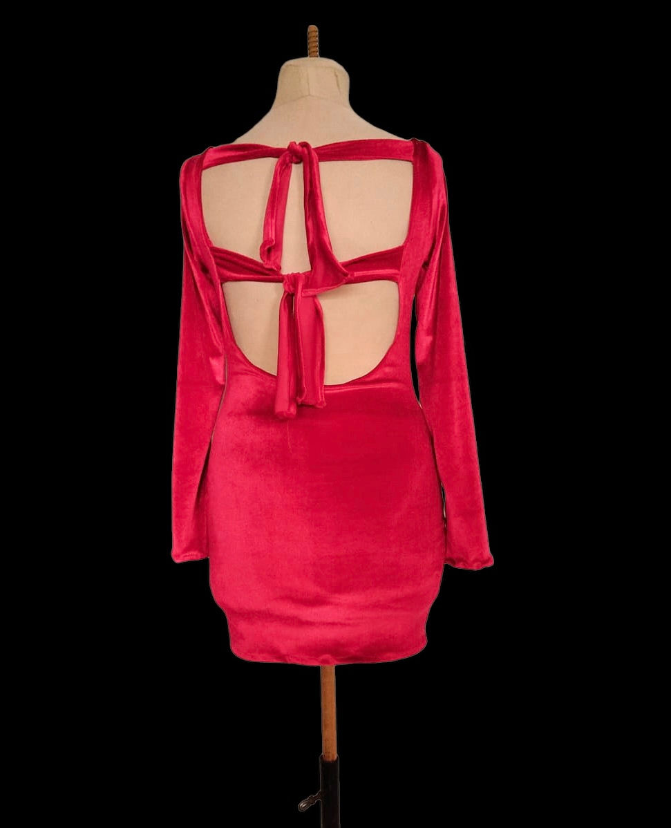 Thumbnail: RULA VELVET OPEN BACK DRESS