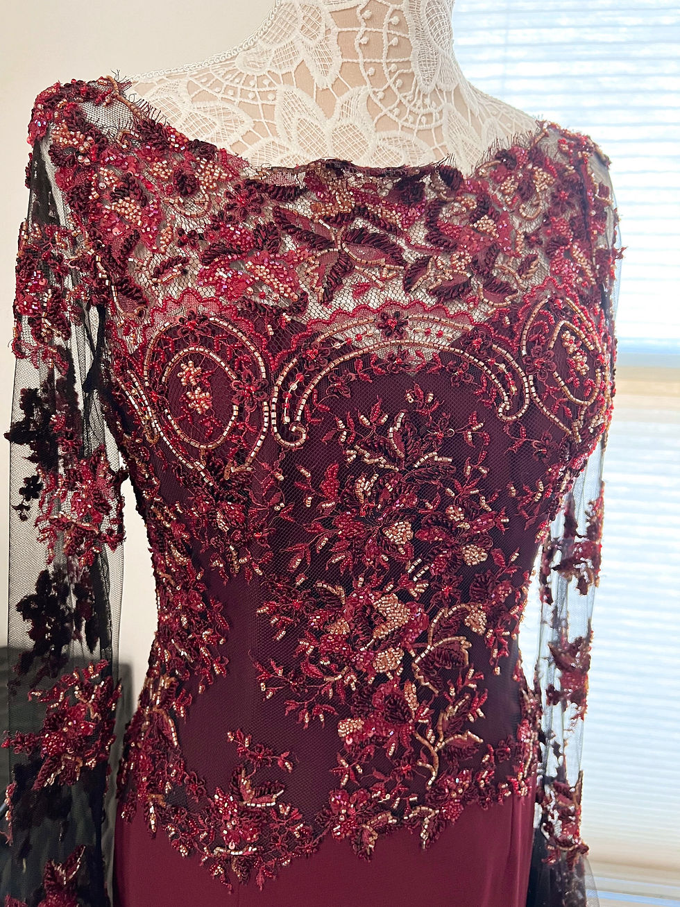Thumbnail: EMBROIDERED LONG DRESS