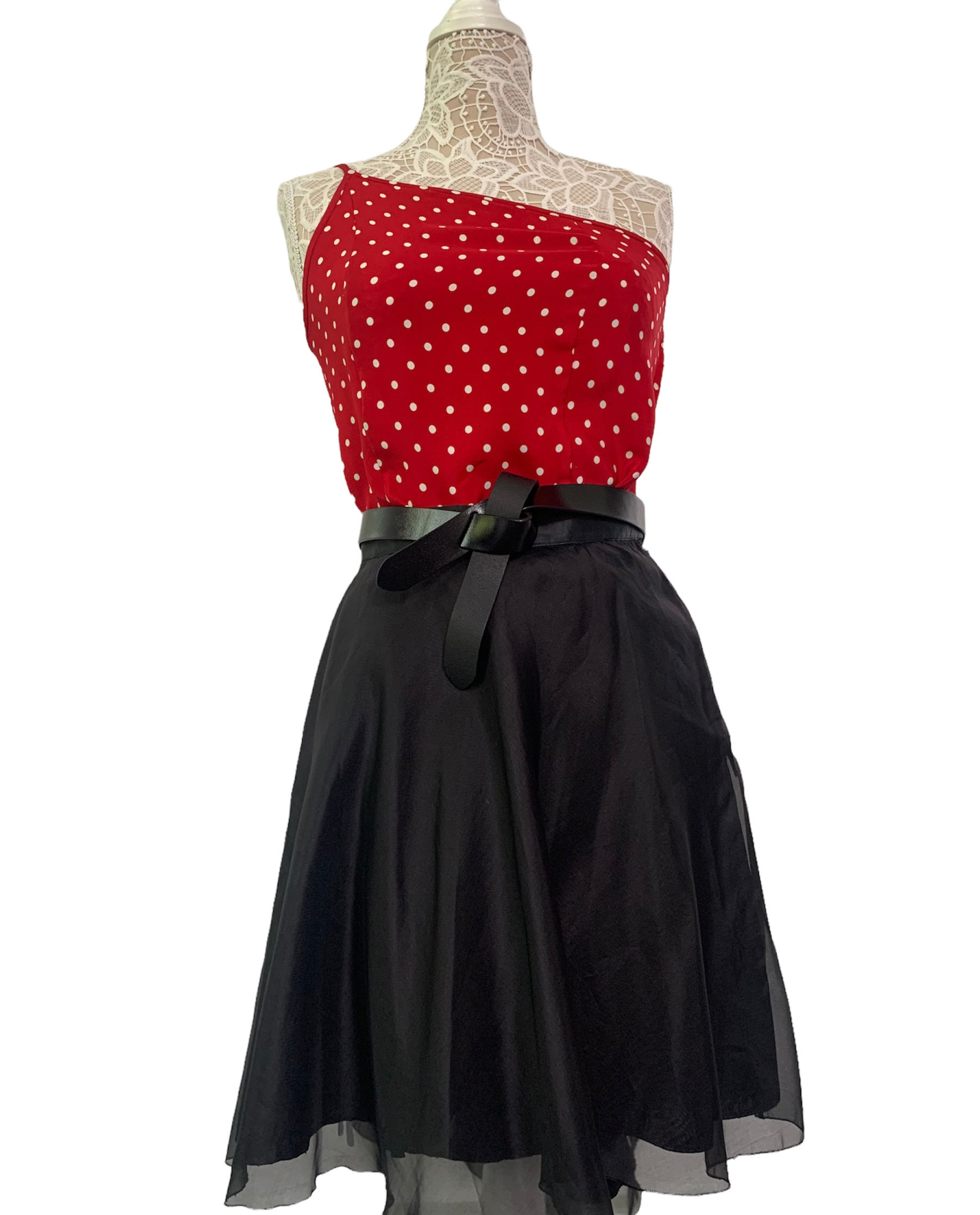 ASYMMETRICAL ORGANZA SKIRT