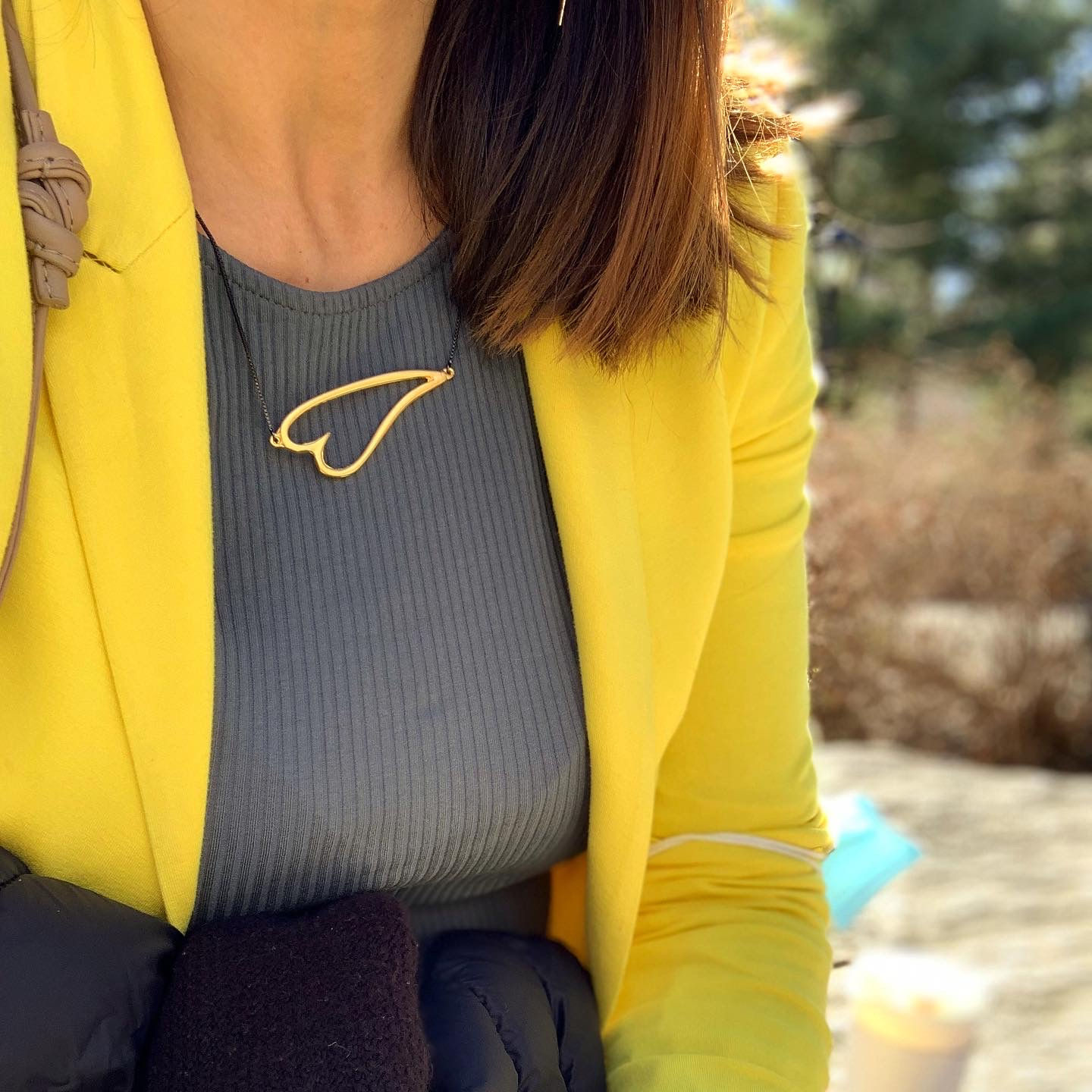 ADJUSTABLE GOLDEN HEART NECKLACE