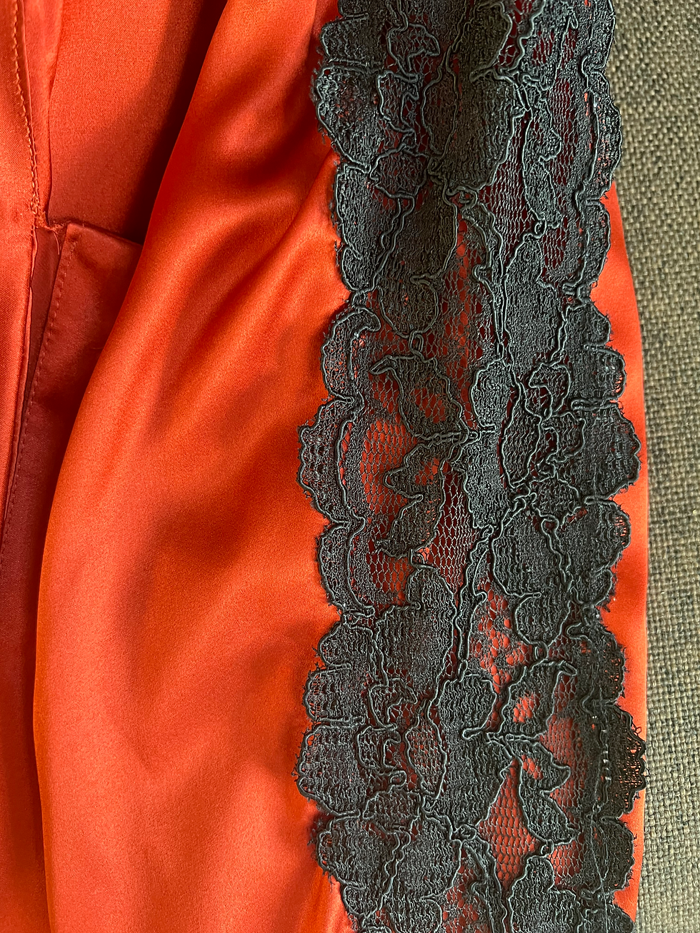 Thumbnail: SILK AND GUIPURE BLOUSE
