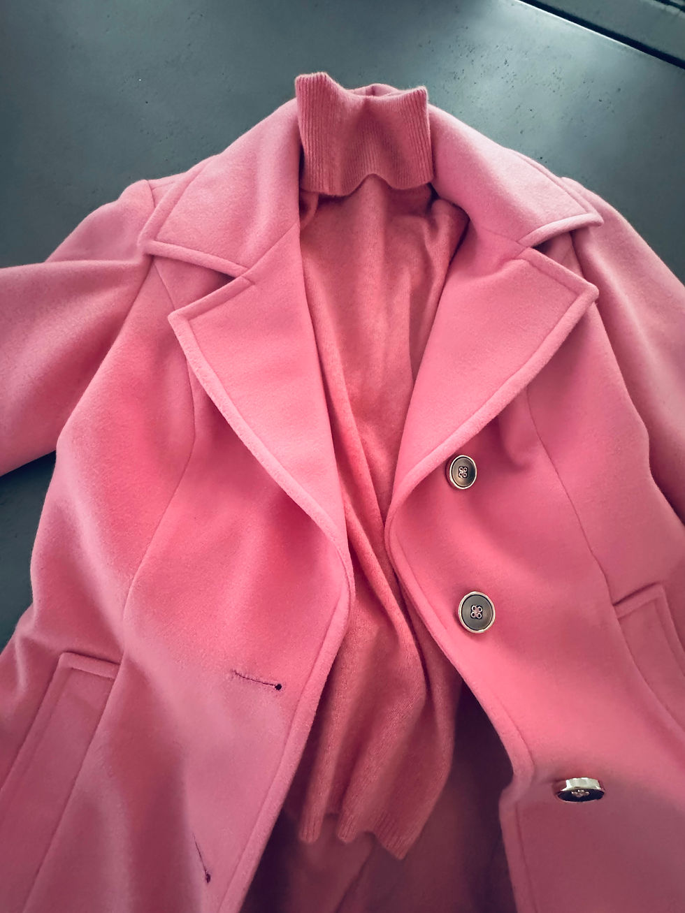 Thumbnail: SARA PINK MOHAIR COAT 