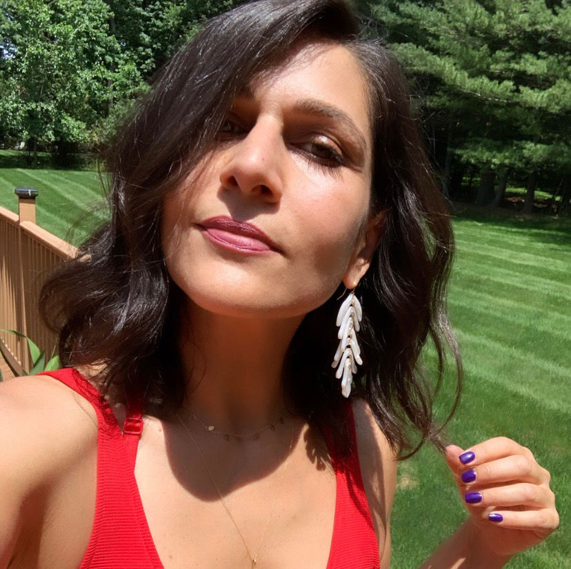 Thumbnail: ACRYLIC LEAF EARRINGS