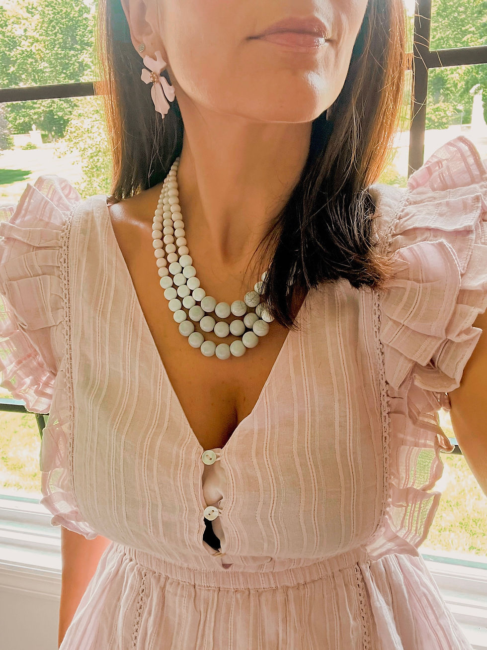 Thumbnail: MATTE FLORAL EARRINGS
