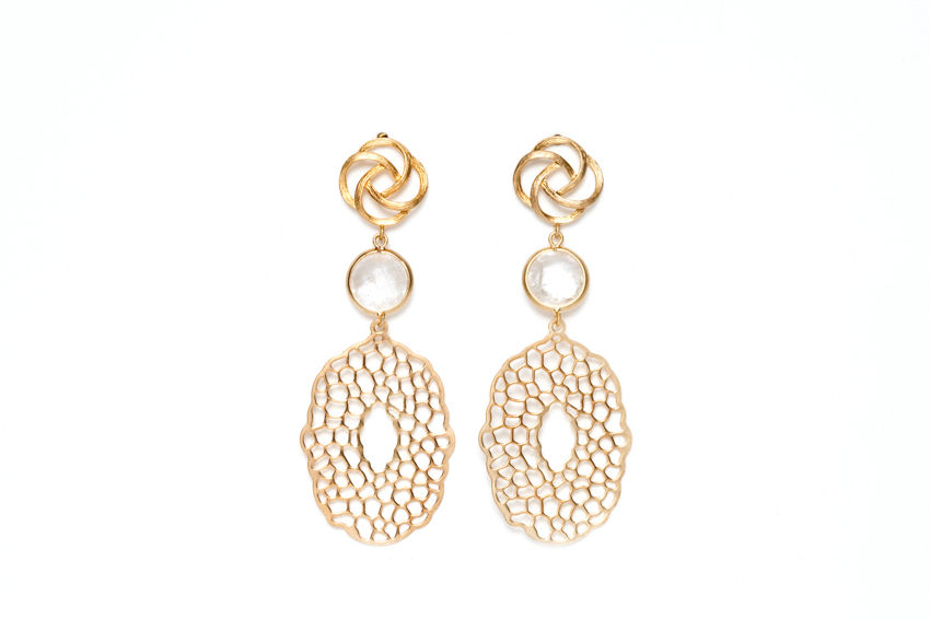 Thumbnail: Filigree Pendant Earrings 