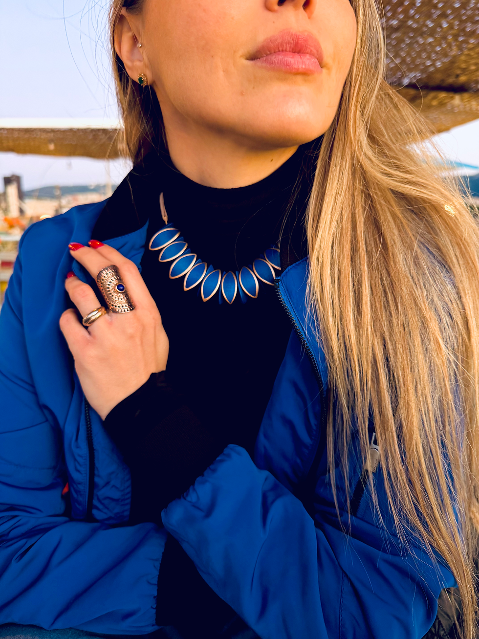 Thumbnail: Leaf Wooden Necklace 