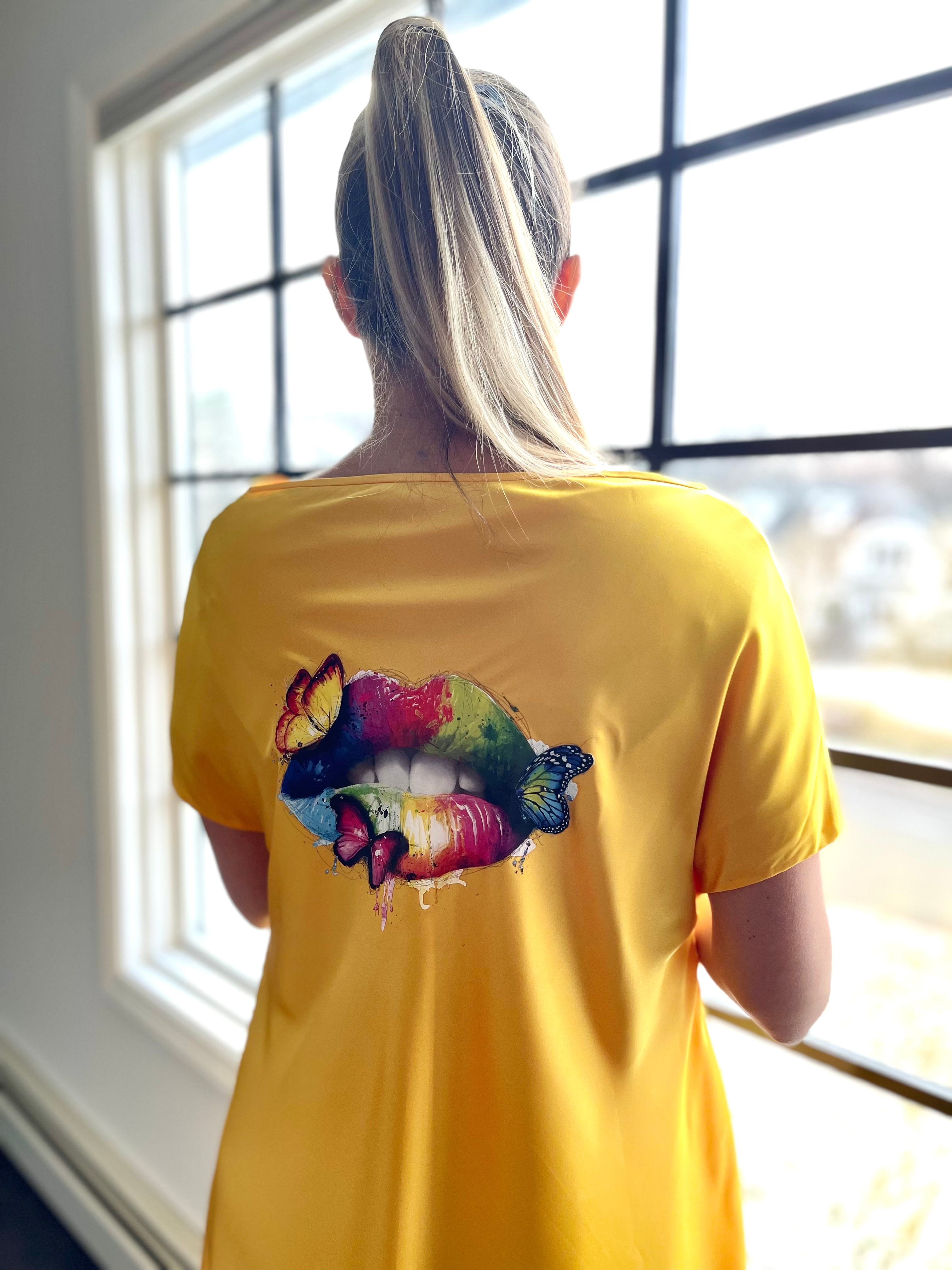 ASYMMETRICAL SILK DRESS