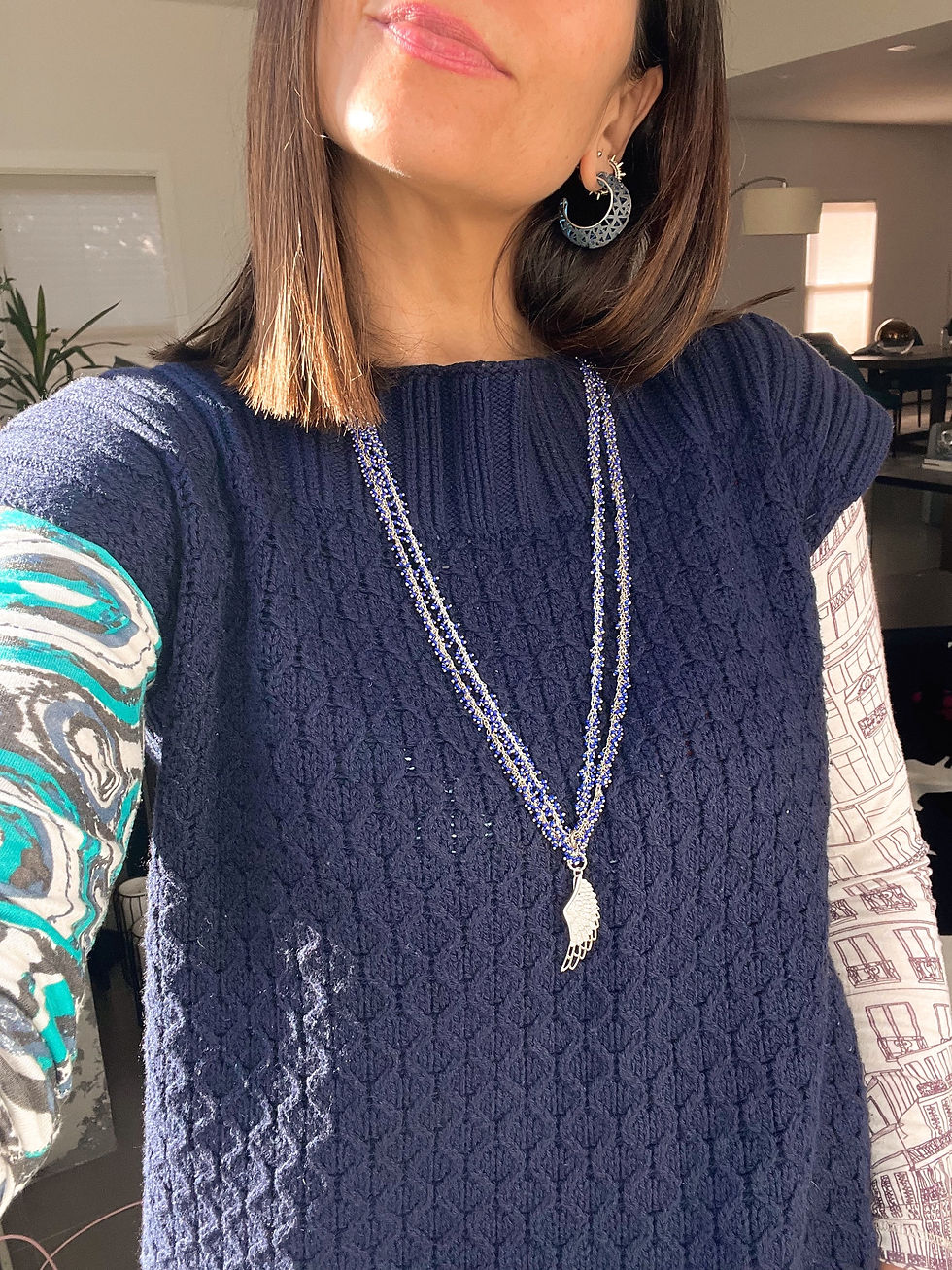 Thumbnail: BEADED WING NECKLACE