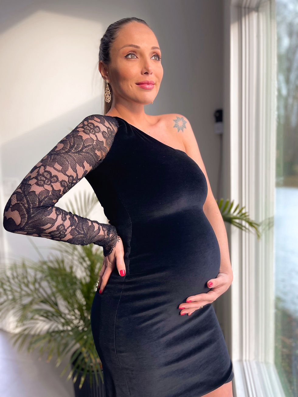 Thumbnail: STRETCH VELVET DRESS