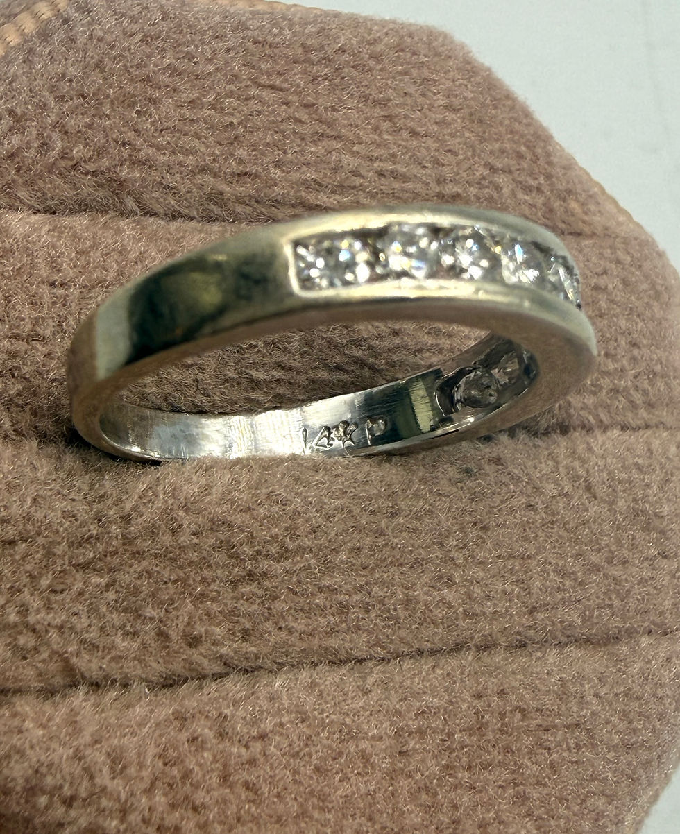 Thumbnail: 14 Karat White Gold 0.40ctw Diamond Band