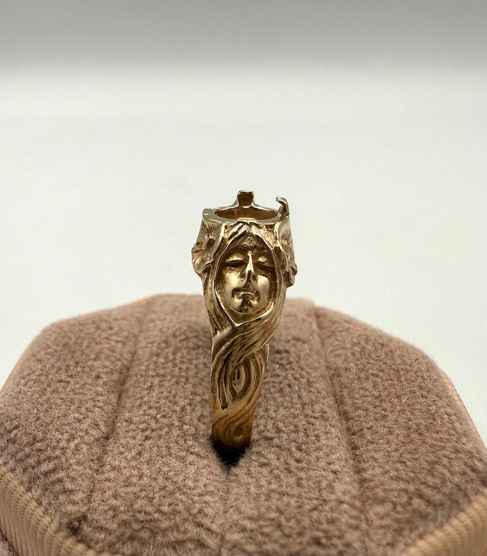 Thumbnail: 14 Karat Yellow Gold Ring Mounting