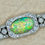 Thumbnail: 18 Karat White Gold 6.35 Carat Opal 1.83 Carat Total Weight Diamond Bracelet