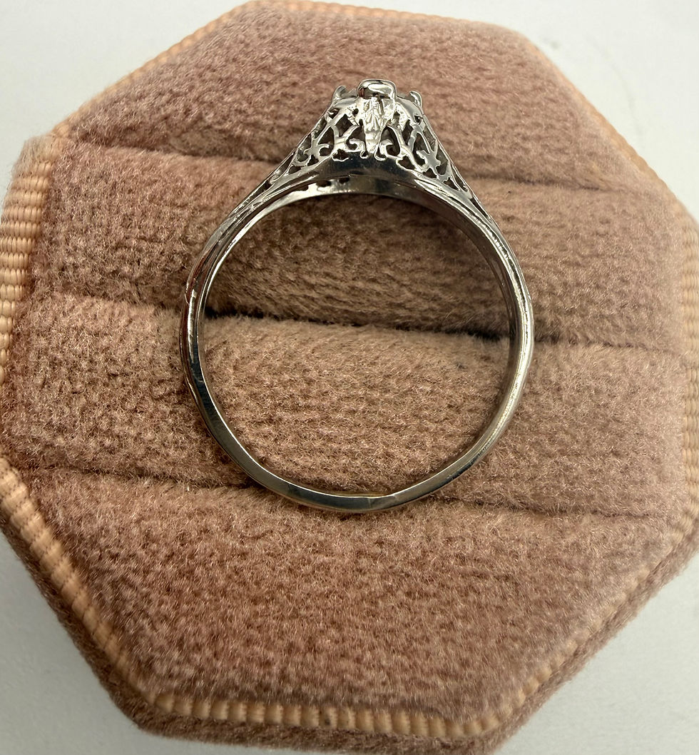 Thumbnail: Platinum 0.30ct G/I1 Round Diamond Ring