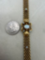 Thumbnail: 14 Karat Yellow Gold Opal Bracelet & Earring Set