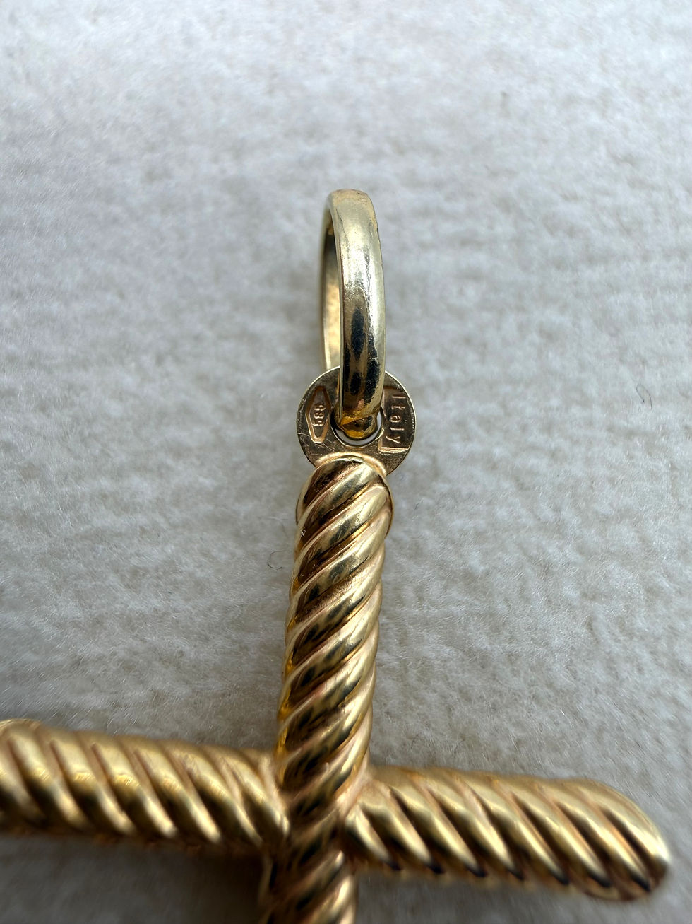 Thumbnail: 14 Karat Yellow Gold Cross Pendant