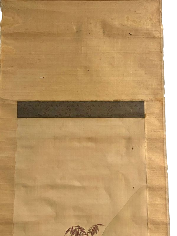 Thumbnail: Meiji, Japanese Scroll Painting of Rabbits