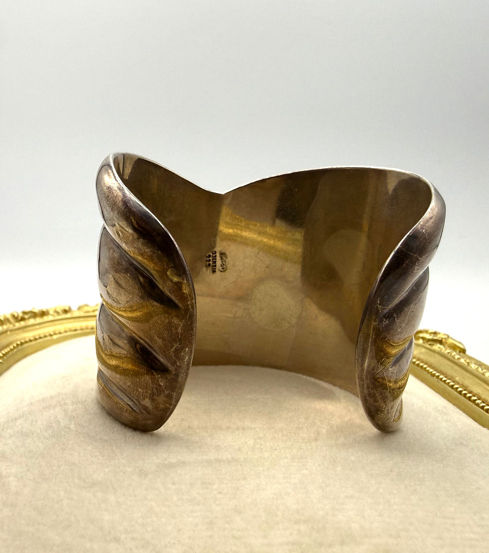 Thumbnail: Sterling Silver Mexico Cuff Bangle