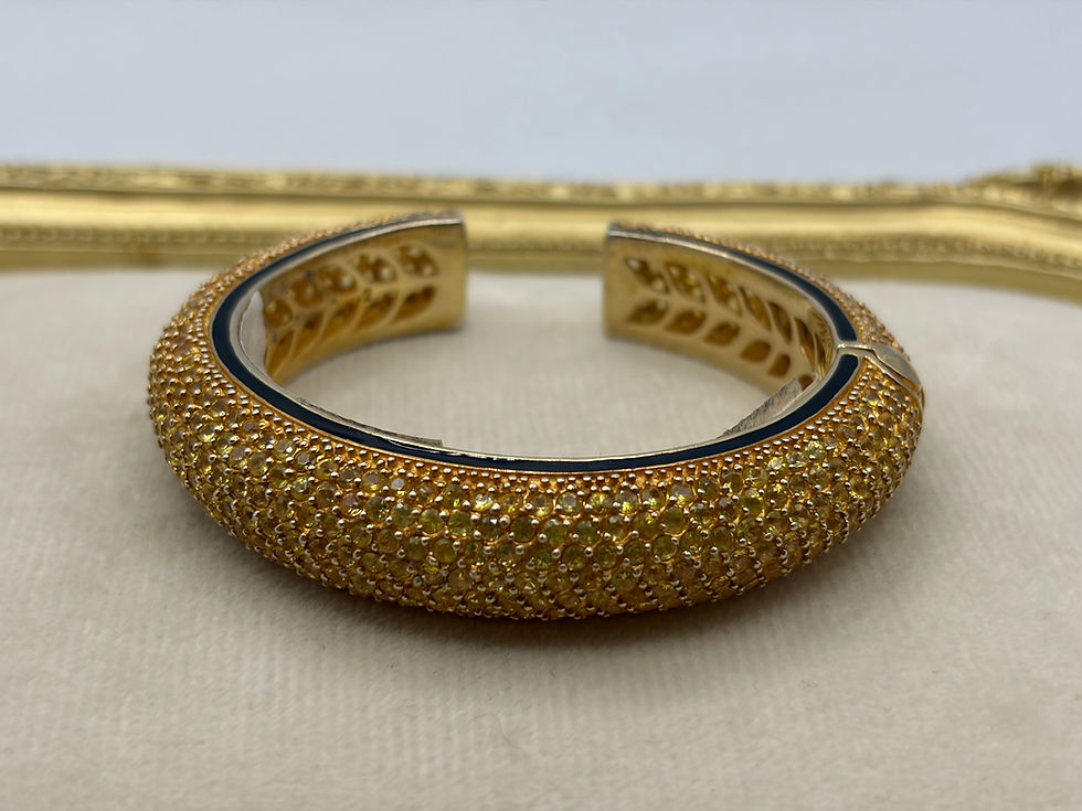 Thumbnail: .925 Sterling Silver/Yellow Sapphire Matthew Campbell Laurenza Bracelet