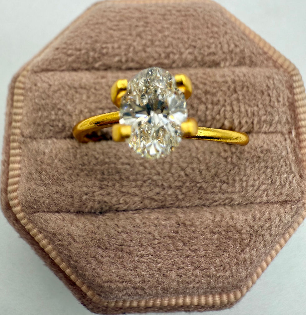 Thumbnail: 0.85ct H/SI1 Oval Loose Diamond With Small Chip GIA Cert.