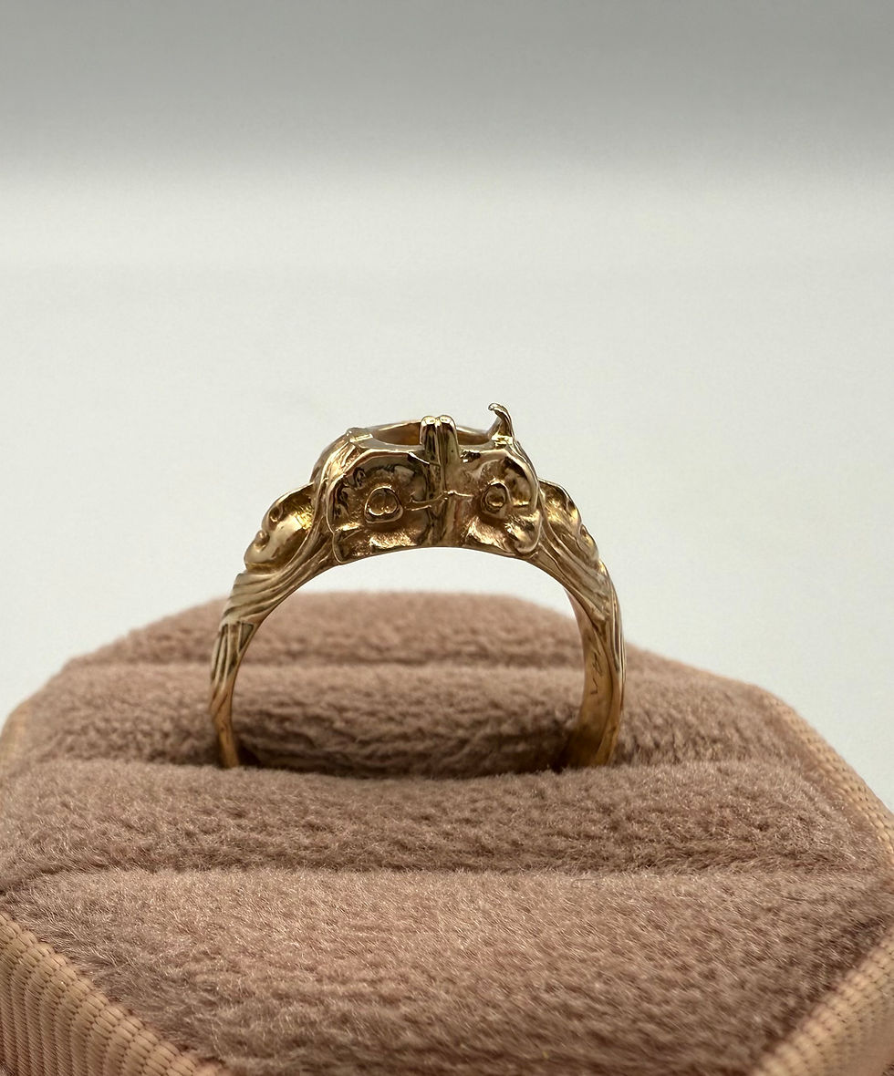 Thumbnail: 14 Karat Yellow Gold Ring Mounting
