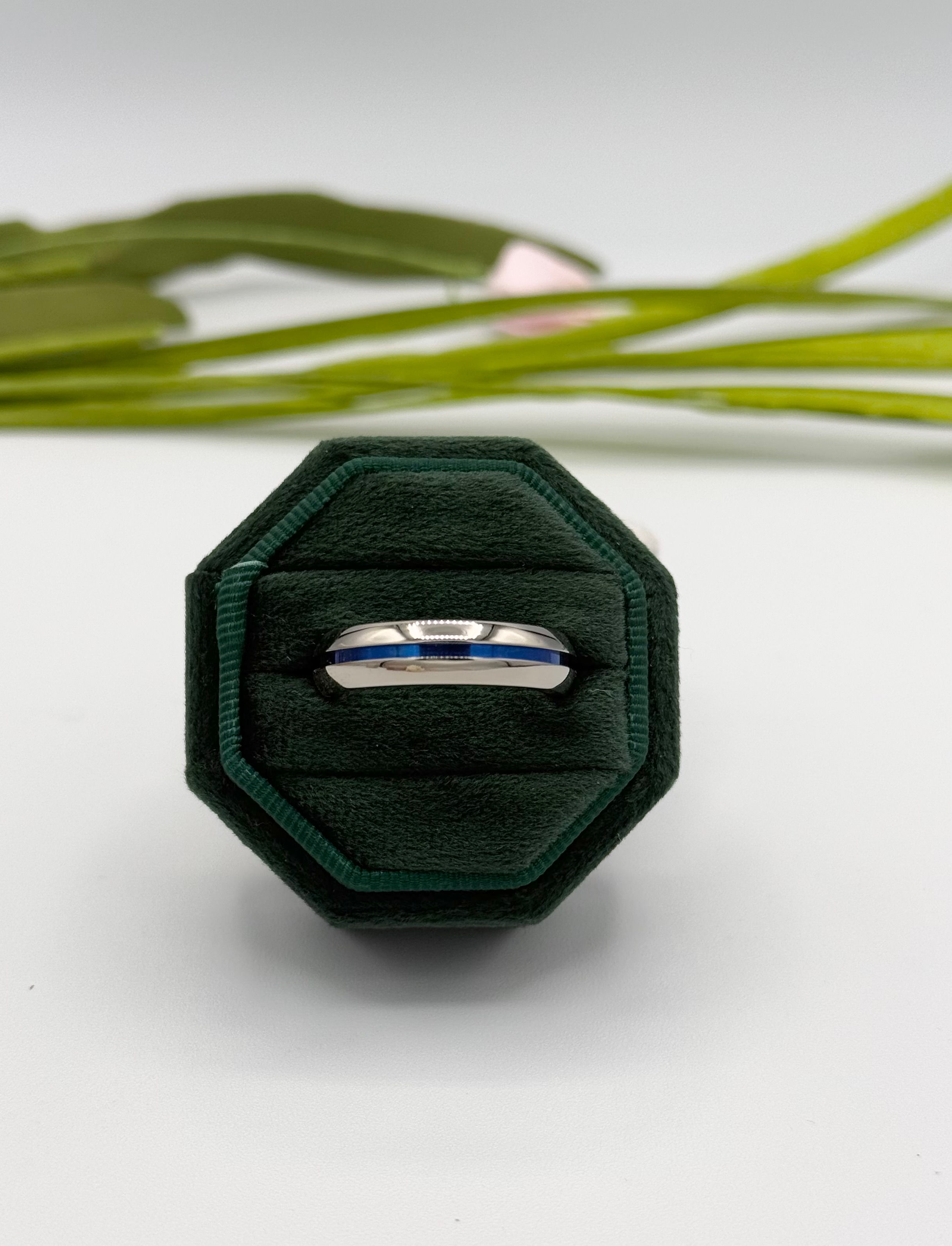 Edward Mirell Titanium Blue Men's Band