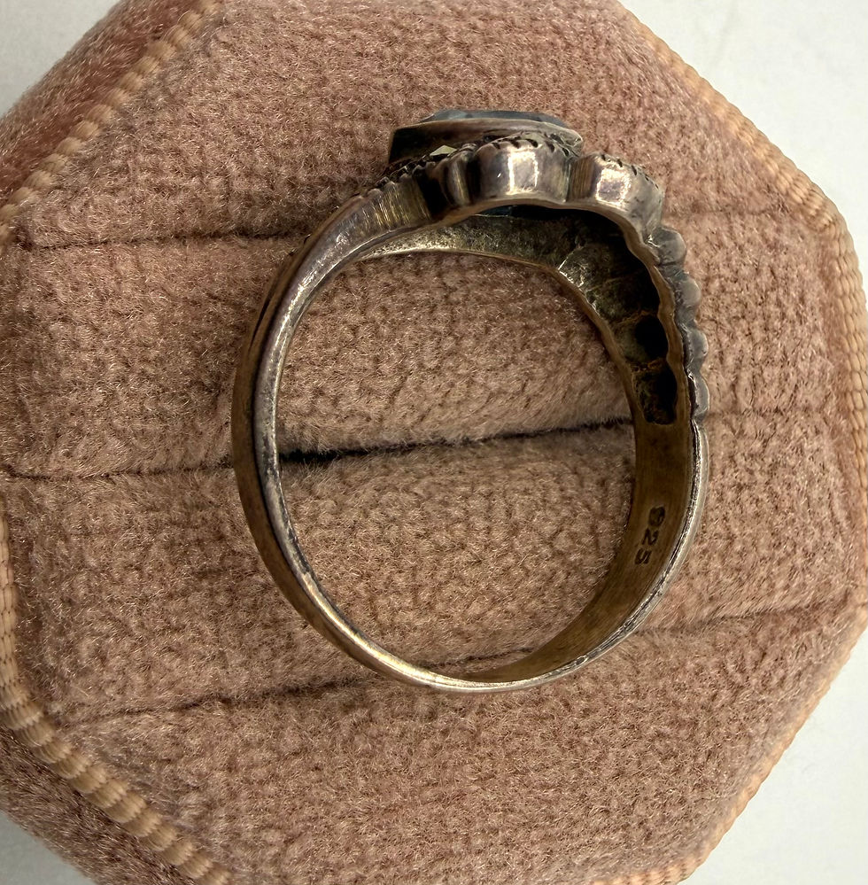 Thumbnail: Sterling Silver Blue Topaz Ring