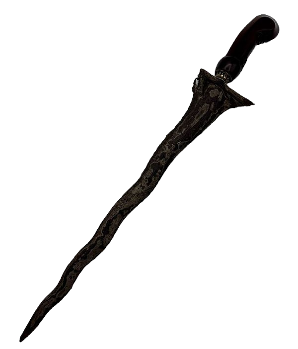 Thumbnail: 19th C. Java Keris w/ Wooden Sheath and Handle