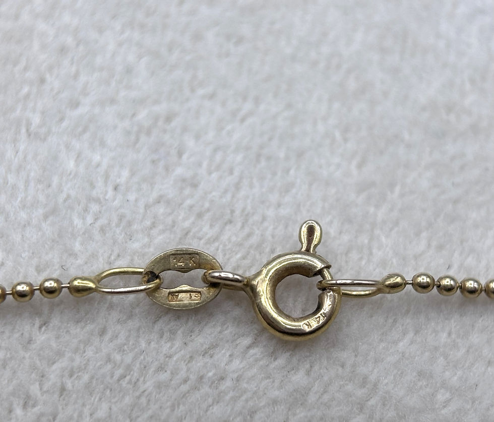 Thumbnail: 14KYG 1.2mm Ball Chain Necklace 24"