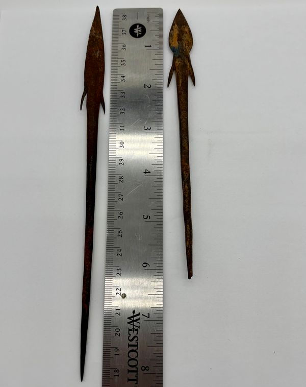 Thumbnail: 18th-19th C Nigerian Iron Arrows Bura Tribe