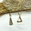 Thumbnail: 14 Karat Yellow Gold .80 Carat Diamond Dangle Earrings