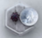 Thumbnail: 14KYG Garnet Cluster Ring 2.7 gr
