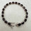Thumbnail: Sterling Silver Garnet Tennis Bracelet